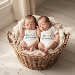 Twins Gift, Born Together Friends Forever, Twins Clothes, Twins Baby Shower, Cute Baby Gift, Baby Shower Gift, Twinning, Baby Twins Gift