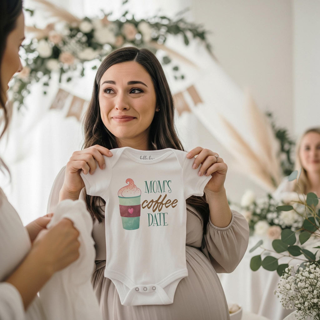 Baby Shower Gift, Coffee Onesie®, Mom's Coffee Date, Cute Baby Gift, Coffee Shirt, Niece Gift, Newborn Baby Gift, Coffee Baby, Coffee Mom