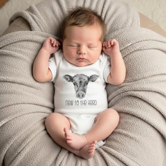 Baby Shower Gift, NEW TO the HERD, Western Nursery, Farm shirt, CowBOY, Cow Onesie®, Farm Baby Gift, Cute Baby Clothes, Cow Theme, Farm baby