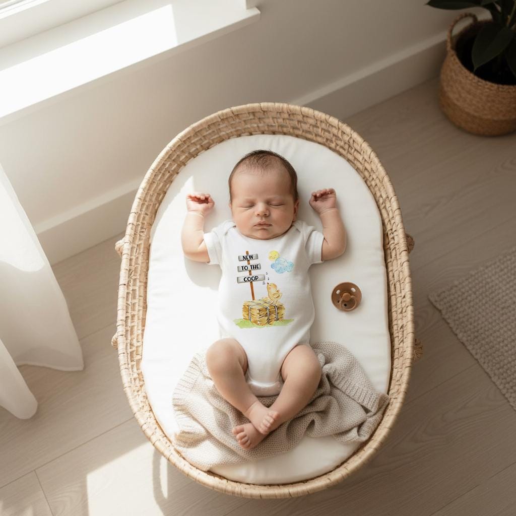 Baby Shower Gift, NEW TO the COOP, Country Baby, Farm shirt, CowBOY, Chicken Onesie®, Farm Baby Gift, Cute Baby Clothes, New to the Herd