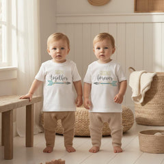 Twins Gift, Born Together Friends Forever, Twins Clothes, Twins Baby Shower, Cute Baby Gift, Baby Shower Gift, Twinning, Baby Twins Gift