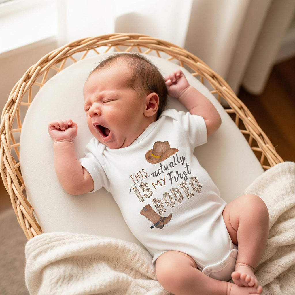 Cowboy Onesie®, My First Rodeo, Country Boy Romper, Country Birthday, Rodeo shirt, Boy Birthday Romper Country shirt, Western Baby Gift