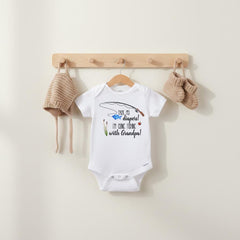 Fishing Onesie®,Pack My Diapers I'm going Fishing With Grandpa, Baby Shower Gift, Fishing Baby shirt,Fishing Buddy, Baby Announcement to Dad