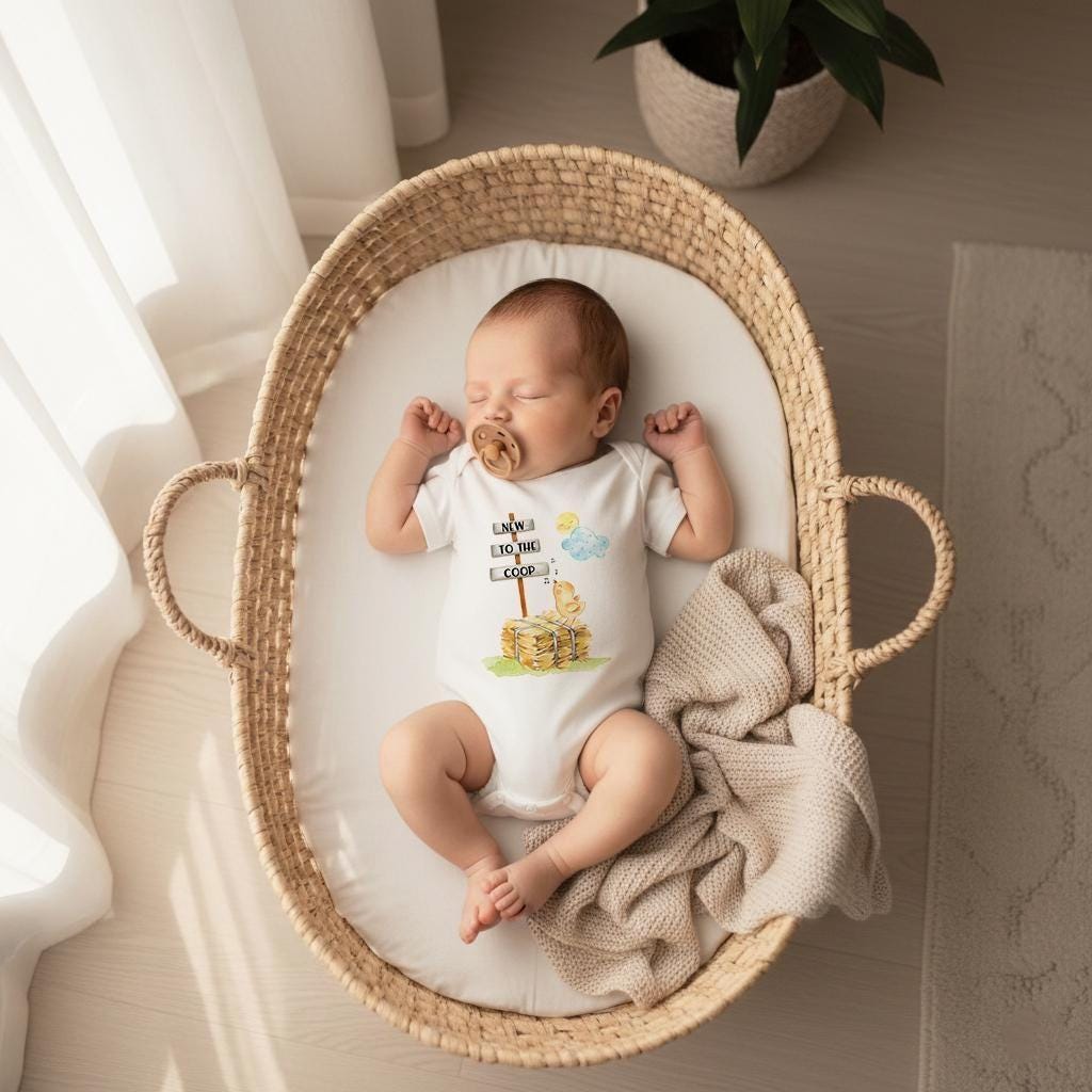 Baby Shower Gift, NEW TO the COOP, Country Baby, Farm shirt, CowBOY, Chicken Onesie®, Farm Baby Gift, Cute Baby Clothes, New to the Herd