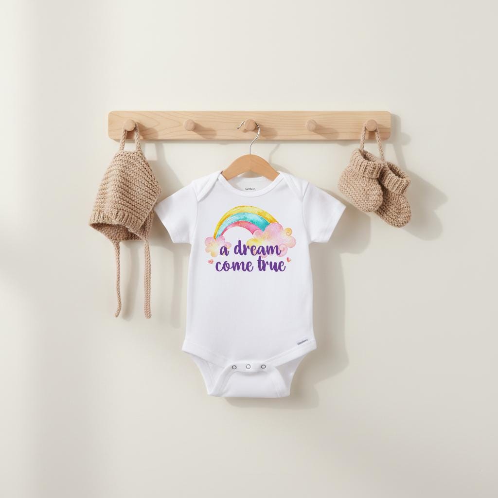 Rainbow Baby onesie®, A Dream Come True, Some Things are Worth the Wait, Special Baby Gift, Rainbow Shower Gift, Rainbow Baby Gift, Rainbow