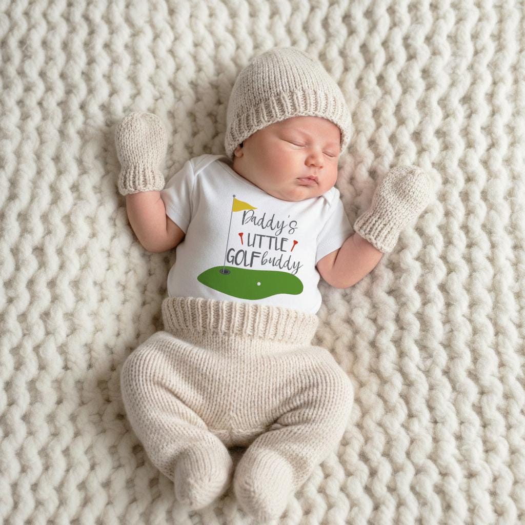 Golf Baby, Daddy's Little Golf Buddy, Baby Shower Gift, Golf Baby shirt, Golfing Buddy, Golf with Daddy Shirt, Golf Baby Reveal, Golf Set