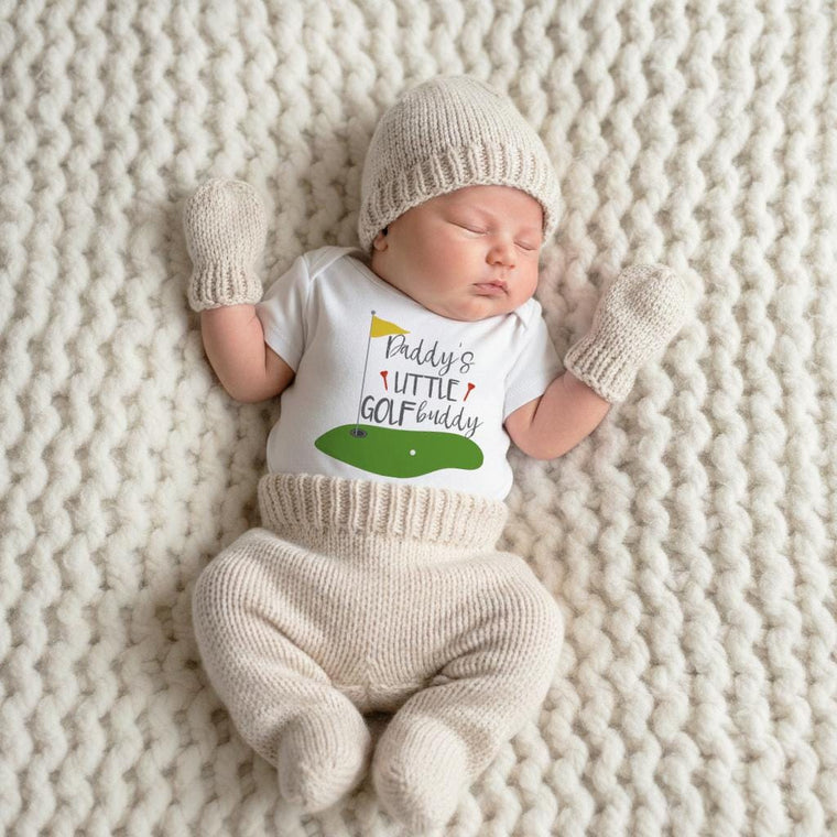 Golf Baby, Daddy's Little Golf Buddy, Baby Shower Gift, Golf Baby shirt, Golfing Buddy, Golf with Daddy Shirt, Golf Baby Reveal, Golf Set