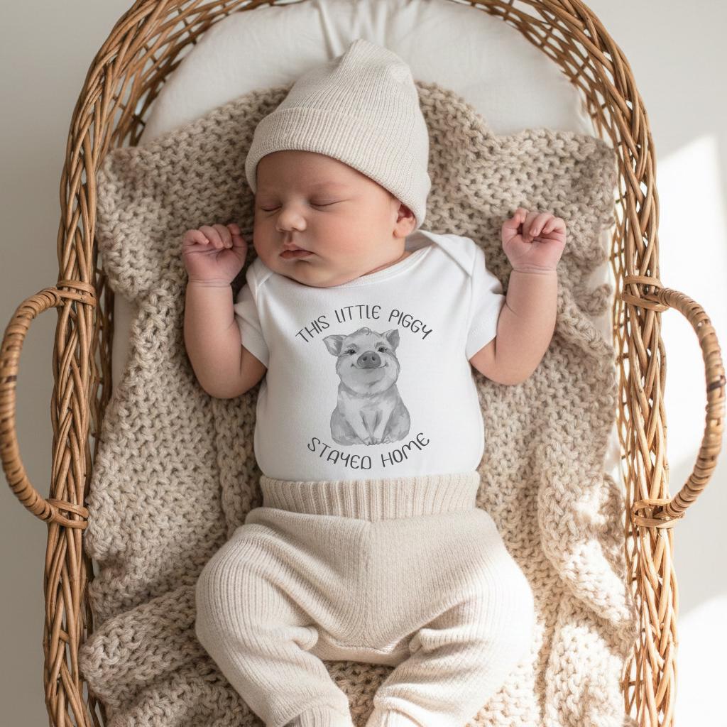 Baby Shower Gift, This little Piggy, Country Baby, Farm Baby, Boy Gift, Pig Onesie®, Farm Baby Gift, Newborn Gift, Pig Theme,New to the Herd