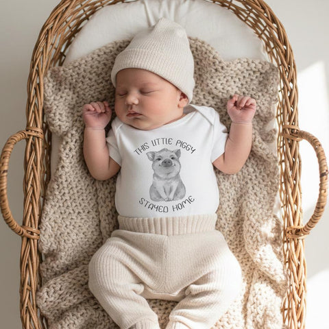 Baby Shower Gift, This little Piggy, Country Baby, Farm Baby, Boy Gift, Pig Onesie®, Farm Baby Gift, Newborn Gift, Pig Theme,New to the Herd