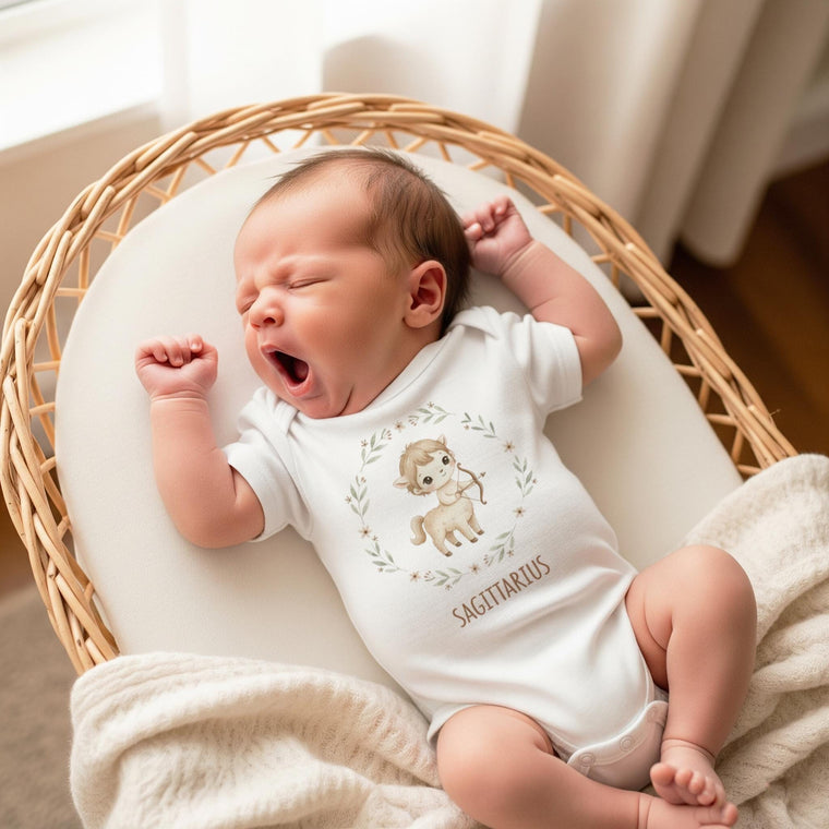 Sagittarius Baby Onesie, Zodiac Sign Baby Gift, Astrology Shirt, December Birthday Outfit, Zodiac Baby Romper, Unisex Baby Bodysuit