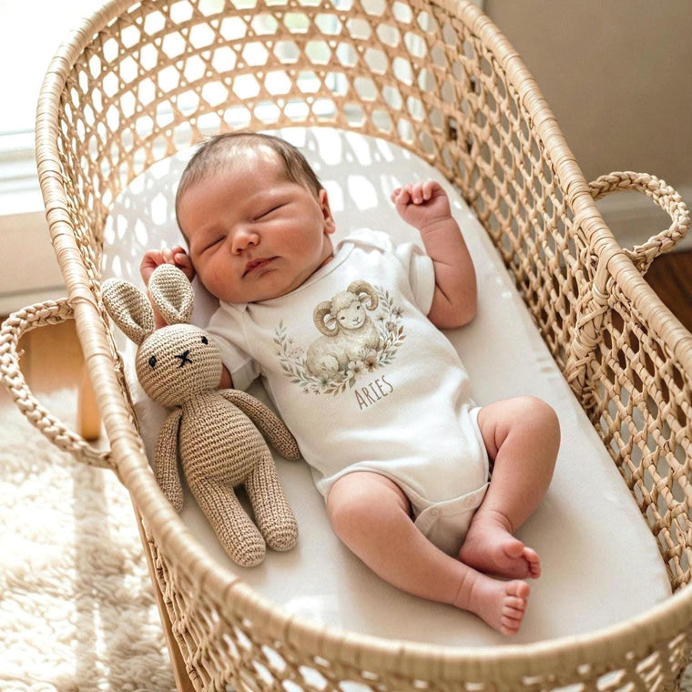 Aries Baby Onesie®, Zodiac Sign Baby Outfit, Astrology Baby Shower Gift, Horoscope Baby Bodysuit, March April Birthday, Newborn Zodiac Shirt