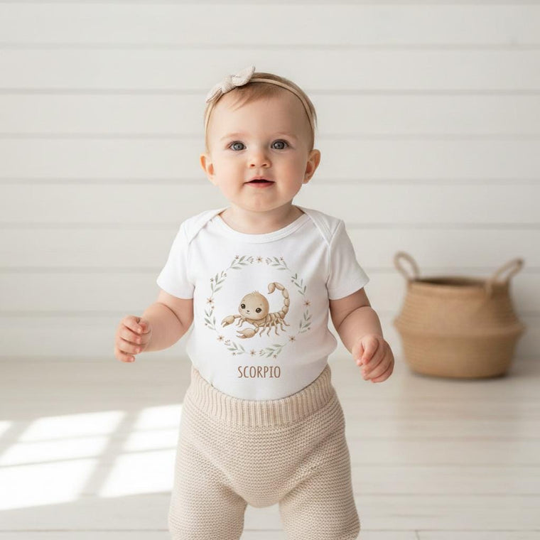 Scorpio Baby Onesie®, Zodiac Sign Baby Outfit, Astrology Baby Shower Gift, Horoscope Baby Bodysuit, October November Birthday,Newborn Zodiac