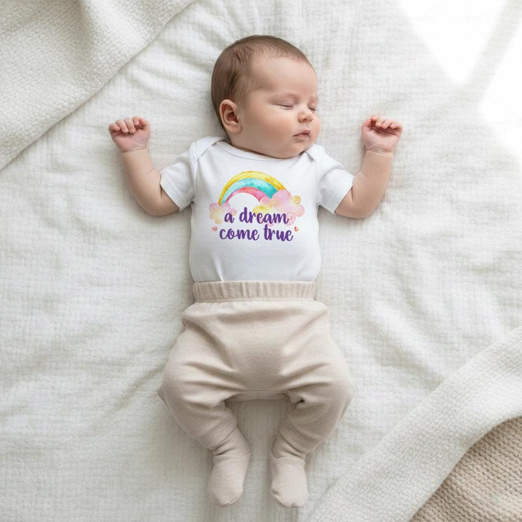 IVF Baby, Dream Come True Rainbow Baby Onesie, Pregnancy After Loss Gift, Rainbow Baby Shower Gift, Baby Announcement Outfit, Newborn Gift