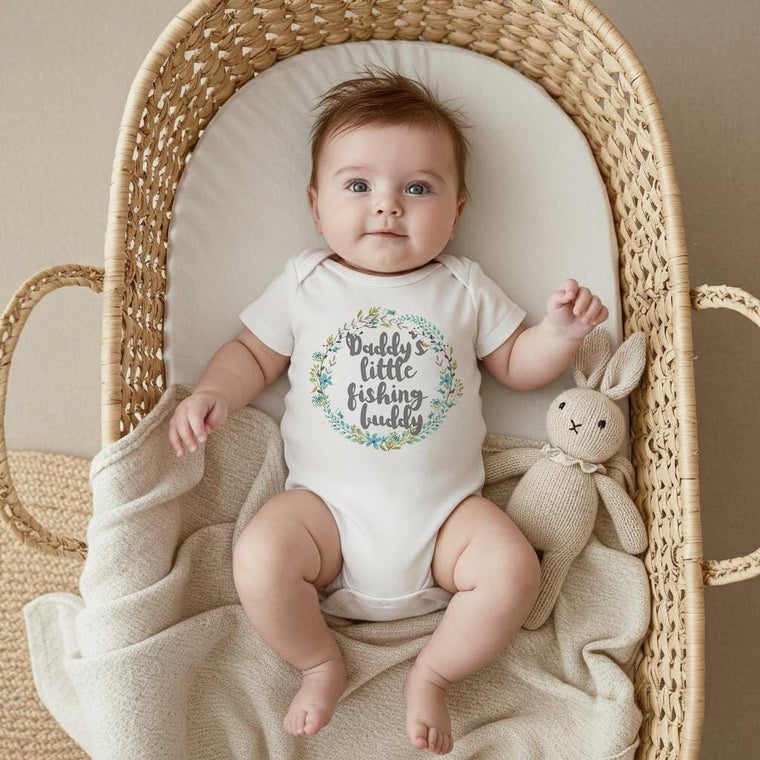 Baby Girl Gift, Daddy's Fishing Buddy, Fishing Onesie®, Fishing Child Shirt, Baby Shower Gift, Fishing Romper, Fishing bodysuit, Fishing Dad
