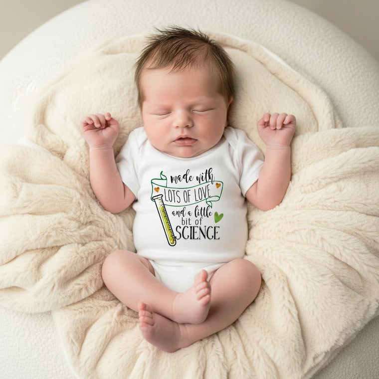 IVF Baby, Made with Love and Science, Some Things are Worth the Wait, Pregnancy Announcement, IVF Gift,Pregnancy Reveal, IVF baby Onesie®