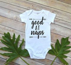 Cute Baby Gift, Good At Naps, Baby Shower Gift, Cute Baby Clothes, Hipster Baby, Funny Baby shirt, Cute Boy Clothes, Nephew Gift, Niece gift