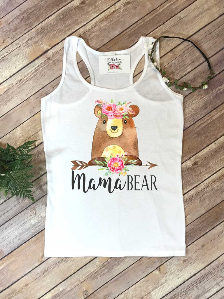 Mama Bear, Mommy and Me shirts, Mommy and Me Outfits, Baby Shower Gift, Baby Bear, Mom Shirts, Family Outfits, New Mom Gift, Boho Mama Bear