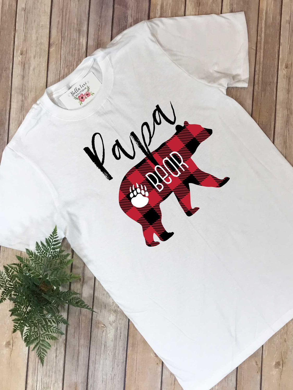 Papa Bear Shirt, Daddy and Me shirts, Buffalo Plaid Party, Buffalo Plaid Shirt, Dad Shirts, Family Outfits, Baby Shower Gift for Dad, RED