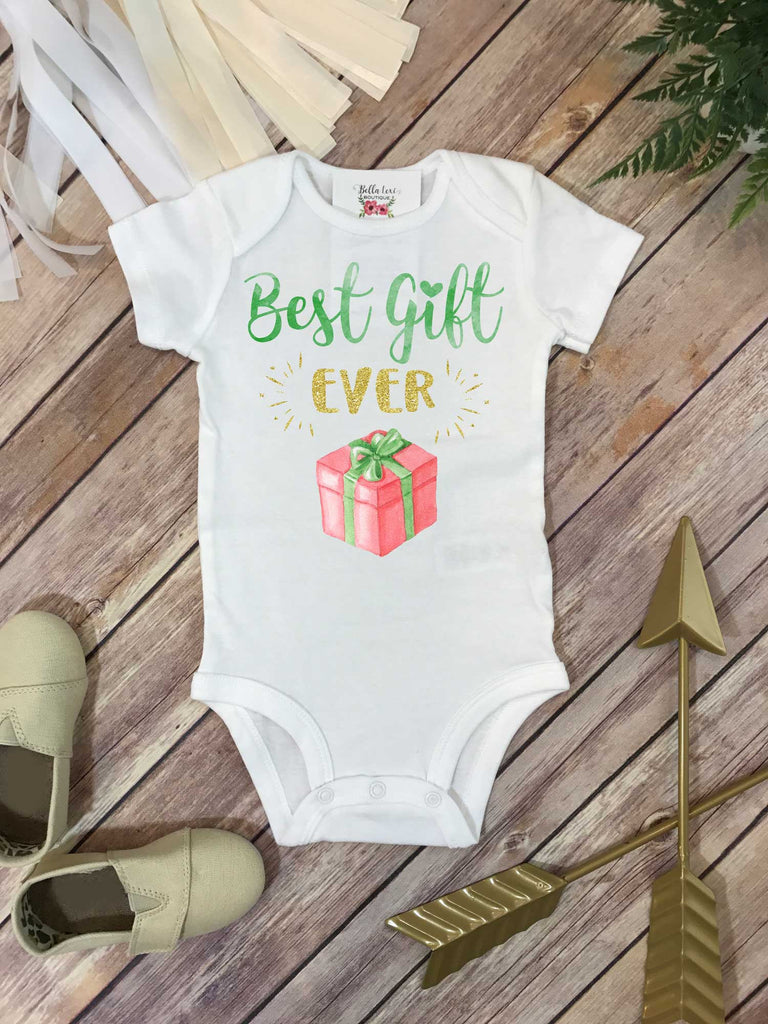 Christmas Baby, Best Gift Ever, Baby Shower Gift, Pregnancy Announcement, Pregnancy Reveal - Bella Lexi Boutique