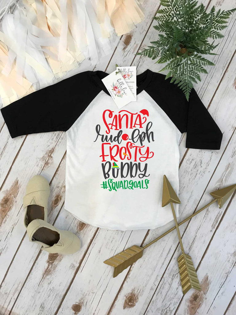 Christmas Shirt, Santa Rudolph Frosty Buddy, Christmas Squad Goals, 1st Christmas, My First Christmas - Bella Lexi Boutique