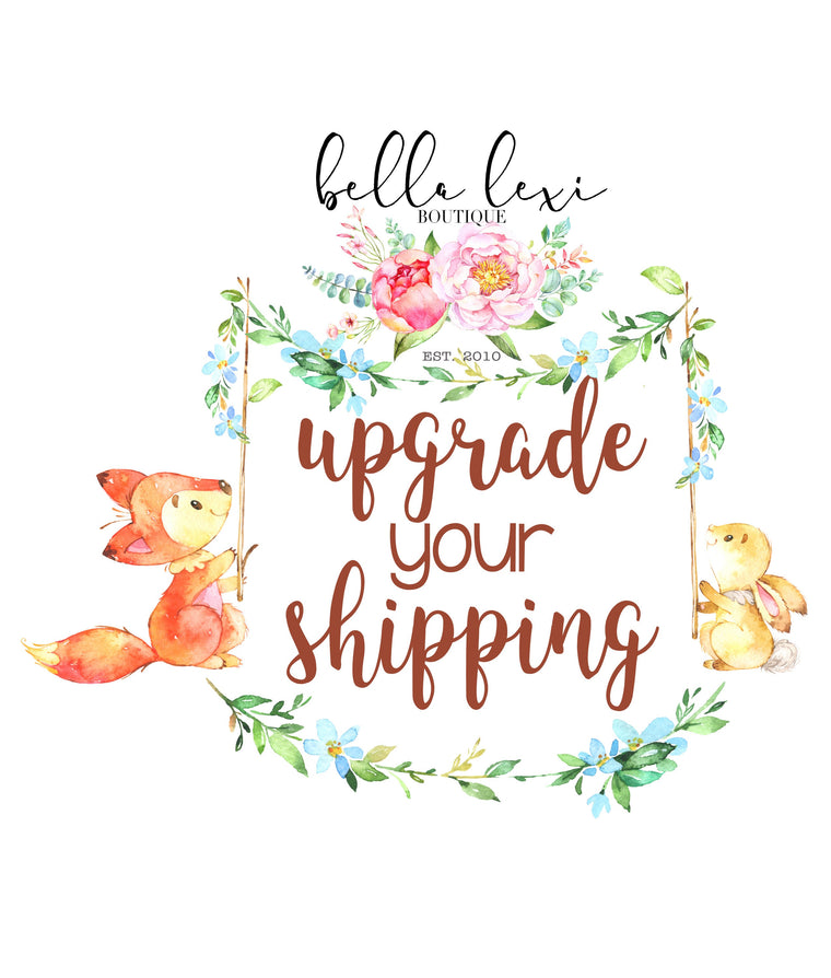 Add On Item to Upgrade Your Shipping Time on an Existing Order