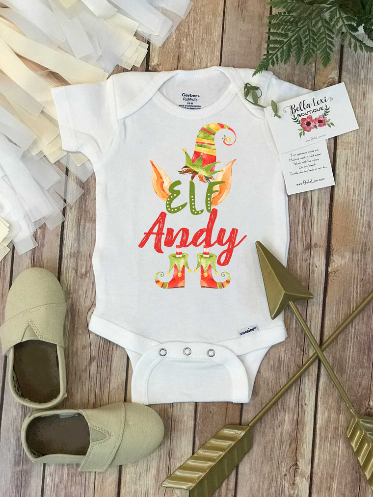 Christmas Onesie®, Elf Onesie, Personalized Christmas, 1st Christmas, My First Christmas