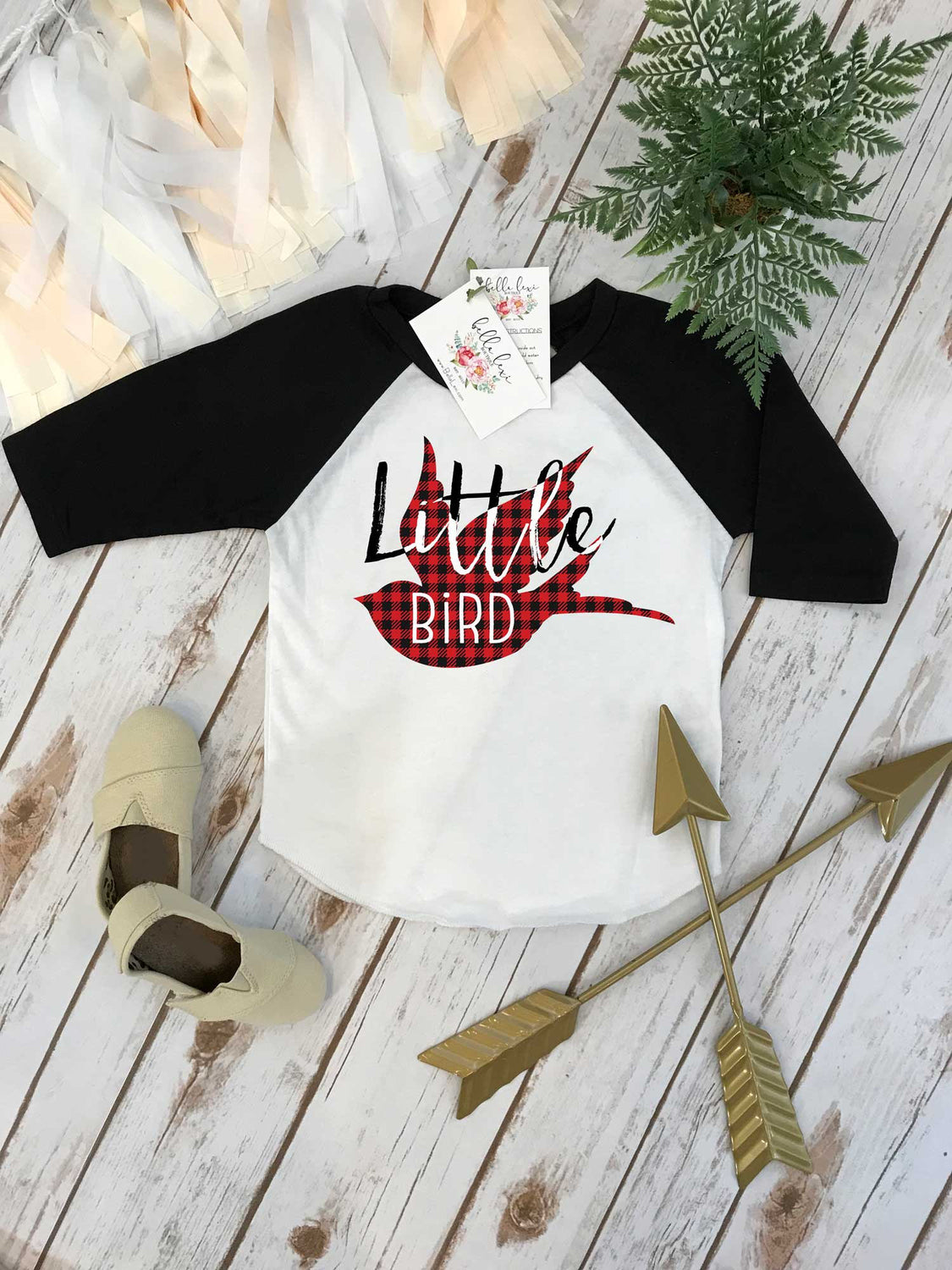 LITTLE BIRD Shirt, First Birthday Shirt, Buffalo Plaid Party, Family Shirts, Little Bird Shirt, Buffalo Plaid Bird, Family tees, Mom and Me