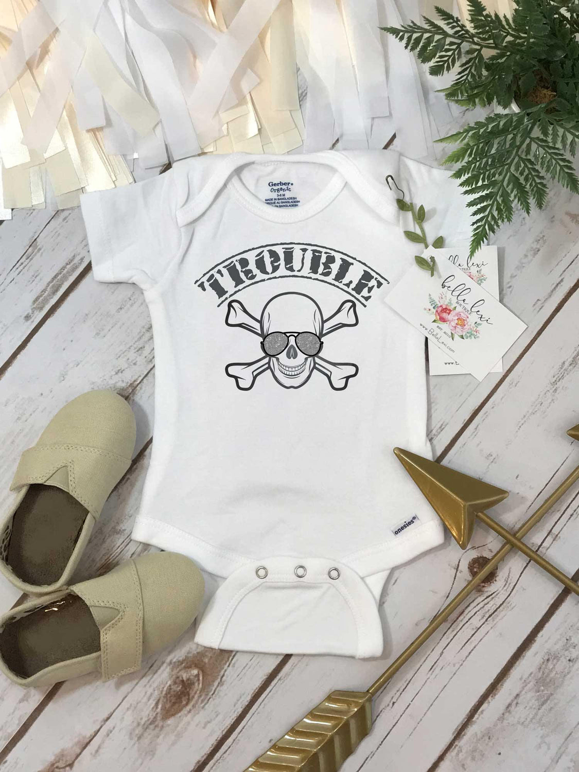 Mommy and Me Shirts, Trouble Onesie®, New Mom Gift, Mommy and Me Outfits, Family Shirts, Trouble Maker Shirt, Mom and Son Shirt, Mom of boys