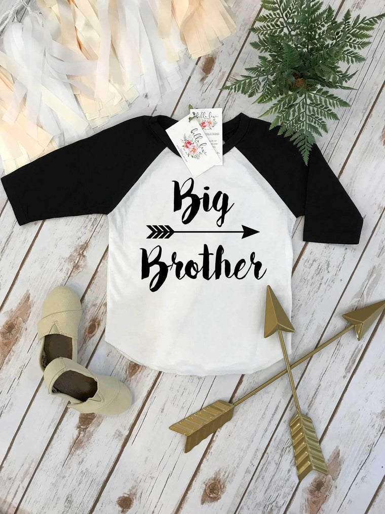 Big Brother Shirt, Brother Baseball Shirt, Brothers Shirts, Big Brother ARROW, Promoted to Big Brother, Brothers tees, Big Brother Reveal