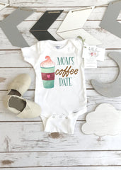 Coffee Onesie®, Mom's Coffee Date, Baby Shower Gift, Cute Baby Gift, Coffee Shirt, Niece Gift, Newborn Baby Gift, Coffee Baby, Coffee Mom