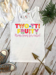 Twotti Fruity Party, 2nd Birthday Shirt, Summer Birthday, 2nd Birthday, Girl Birthday set, Fruit Party, Tutti Frutti Theme, Mom of Birthday