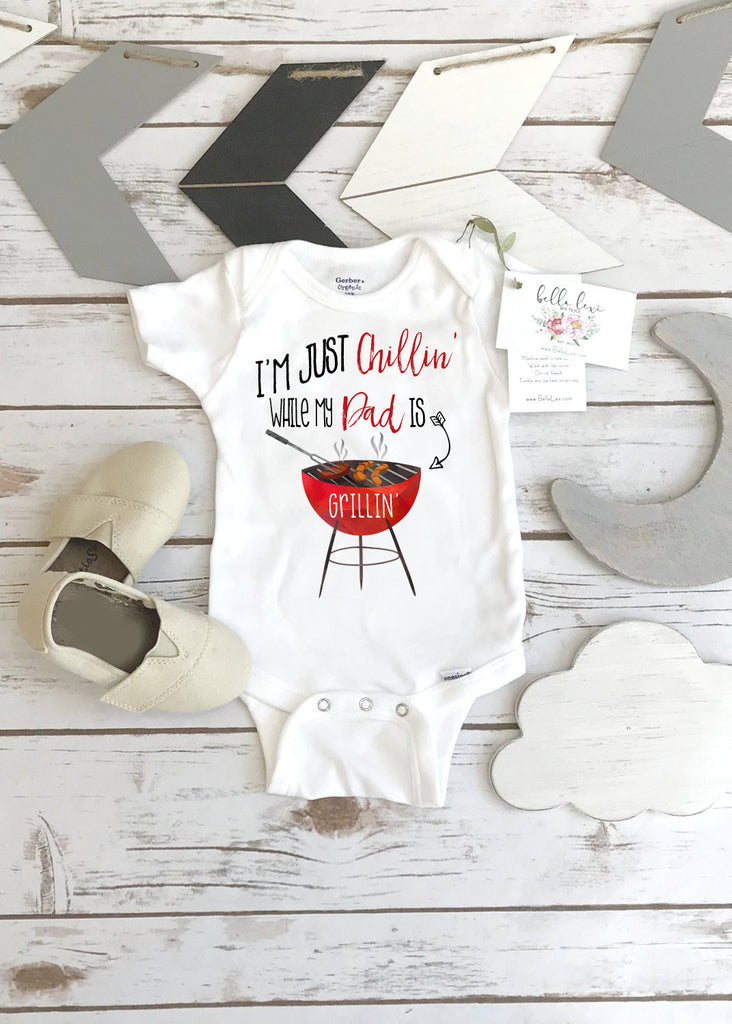 Father's Day, Dad Onesie®, Father Gift from Baby, Father's Day Gift, Funny Baby Gift, Baby Shower Gift, BBQ Shirt, Grillin Daddy, BBQ Gift
