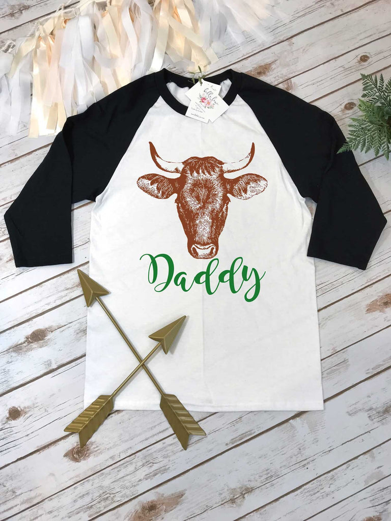 With an Oink and a Moo, Farm Birthday, Oink Moo Turning Two, Petting Zoo Birthday, Daddy Birthday Set, Daddy Bull, Bull Shirt, Cow Birthday