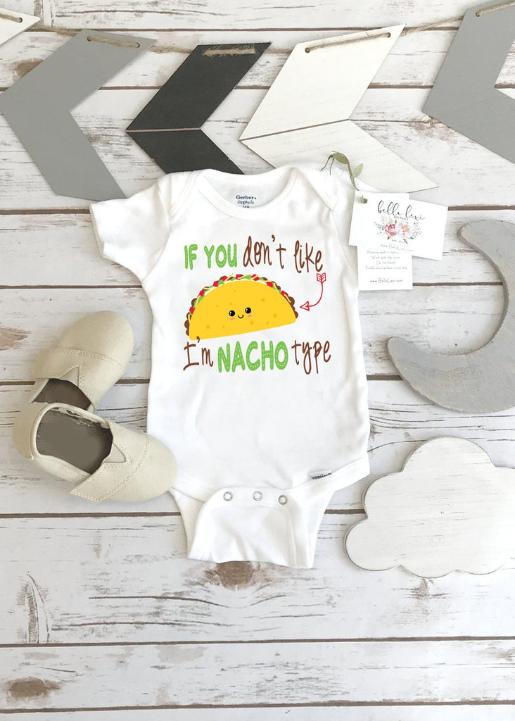 Taco Onesie®, Nacho Baby, Baby Shower Gift, Funny Baby Gift, Taco Baby Gift, Nephew Gift, Taco Birthday Shirt, Newborn Baby Gift, Taco Theme