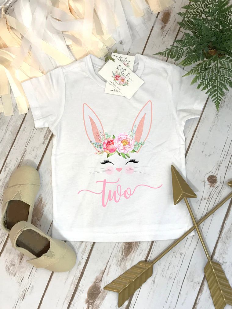 Second Birthday Shirt, Some Bunny is Two, Bunny Birthday shirt, Custom Birthday, Two Bunny, Easter Shirt, 2nd Birthday, Girl Birthday Shirt