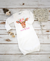 Baby Shower Gift, NEW TO the HERD, Country Baby, Farm shirt, Cowgirl, Baby Sleeper, Farm Baby Gift, Cute Baby Gifts, Cow Theme, Farm baby