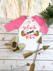 First Birthday, ONE IN A MELON, Watermelon Birthday, 1st Birthday, Girl Birthday, Birthday Shirt, Girl Birthday Gift, Sweet One party, Sweet
