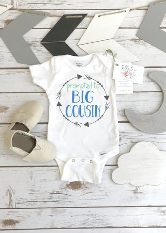Big COUSIN Onesie®, Promoted to Big Cousin, Big Cousin Shirt, Pregnancy Reveal, Baby Announcement, Big Cousin To Be, Big Cousin Reveal Ideas