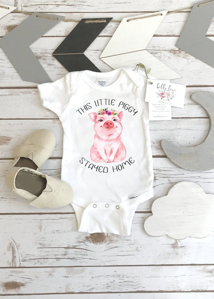 Baby Shower Gift, This little Piggy, Country Baby, Farm Baby, Cowgirl, Pig Onesie®, Farm Baby Gift, Newborn Gift, Pig Theme, New to the Herd