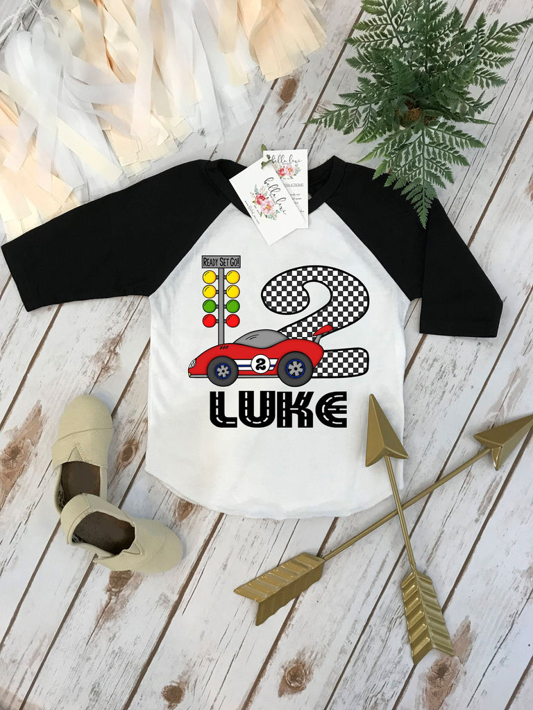 Second Birthday, Race Car Party, Start your Engines, Racecar Birthday, 2nd Birthday, Fast Cars Party, Racing Party Theme, Car Birthday Shirt