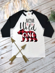 Mom of the Wild One, Little Bear Party, Mommy and Me Shirts, Wild One Party, Buffalo Plaid Party, Lumberjack Birthday, Wild One Birthday,Mom