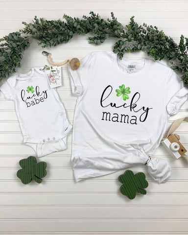 St. Patrick's Day Onesie®, Lucky Charm, First St. Patty's Day, Baby Shamrock Shirt, St Patricks Day Shirts, Mommy and Me Set,March Baby Gift