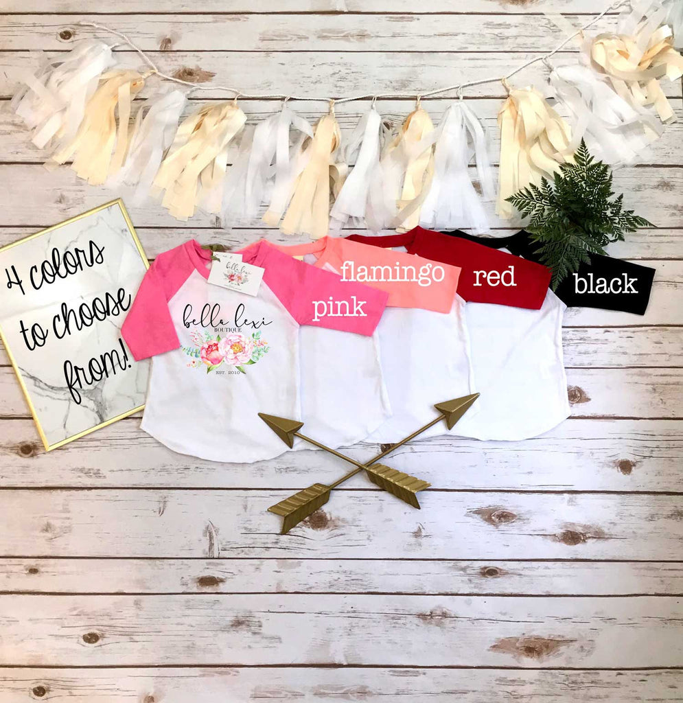 Horse Birthday, Personalized Baby Gift, Custom Baby Gift, Boho Horse RAGLAN, Niece Gift, Cute Girl Clothes, Cute Girl Gifts, Pony Party Set