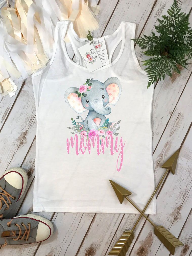 Elephant Theme, Mommy Shirt, Mommy and Me shirts, Mommy and Me Outfits, Wild One Birthday, 1st Birthday, Girl Birthday, Elephant Party, Mom