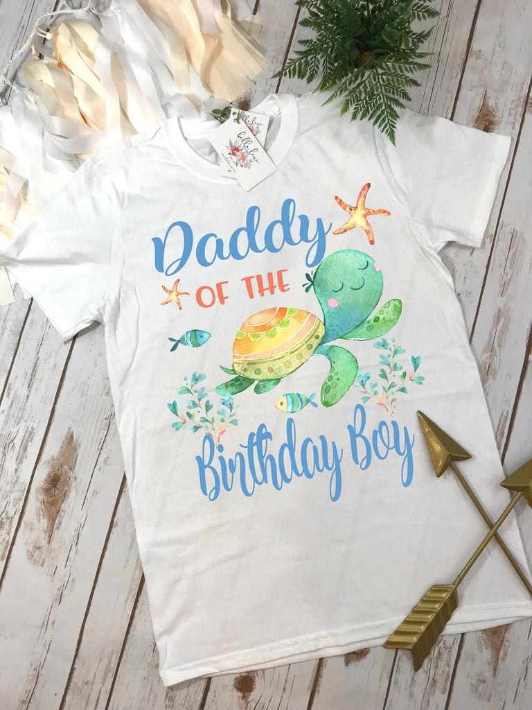 Under the Sea Party, Turtle Birthday shirt, 1st Birthday, Ocean Party, Shark Birthday, Ofishally One, Daddy of the Birthday Boy, ONEder