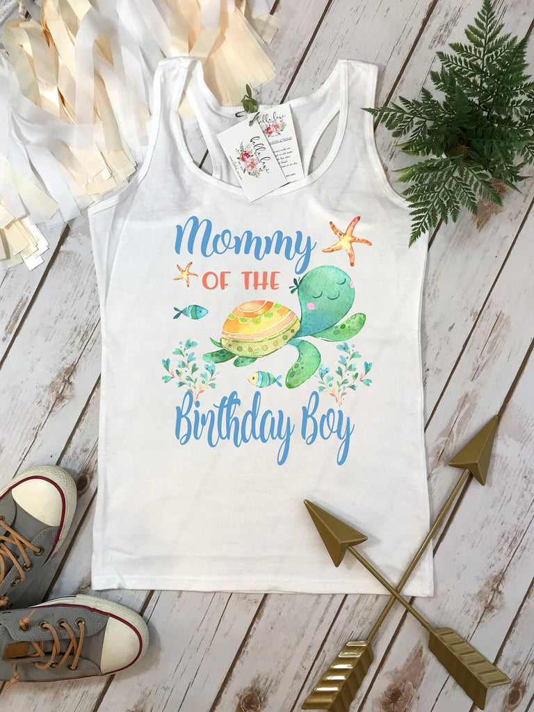 Under the Sea Party, Turtle Birthday shirt, 1st Birthday, Ocean Party, Shark Birthday, Ofishally One, Mommy of the Birthday Boy, ONEder