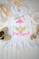 Birthday Dress, Let's Flamingle, Second Birthday Shirt, Flamingo Party, Flamingo Birthday, 2nd Birthday Shirt, Girl Birthday, Flamingle Set