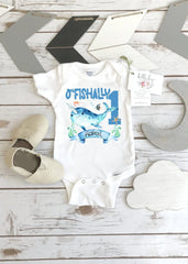 First Birthday Onesie®, Under the Sea Party, Narwhal Birthday, 1st Birthday, O'Fishally One, Ocean Party, Fish Birthday, Sealife birthday,