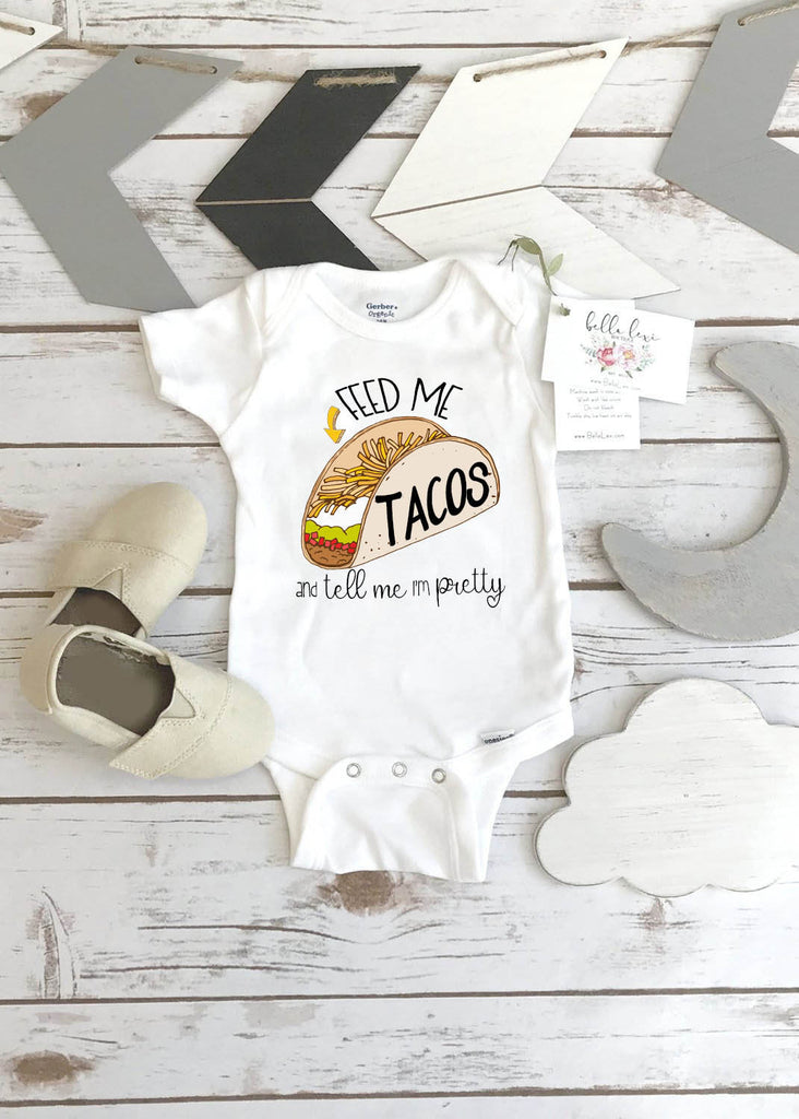 Taco Onesie®, Nacho Baby, Baby Shower Gift, Funny Baby Gift, Taco Baby Gift, Taco Tuesday, Taco Birthday Shirt, Feed me Tacos, Taco Theme