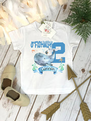 O'Fishally 2, Under the Sea Party, Whale Birthday, 2nd Birthday, Ocean Party, Fish Birthday, Sealife birthday, OceanCore, Shark Shirt, Shark